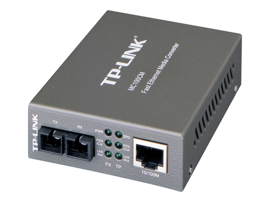TP-LINK MC100CM Media Converter, 10 100Mbps RJ45 to 100M multi (MC100CM)
