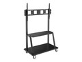 Tripp Lite Heavy-Duty Rolling TV Cart w  Locking Casters for 60 to 105 Flat-Screen Displays, Black, DMCS60105XXDD, 41209336, Stands & Mounts - Digital Signage & TVs