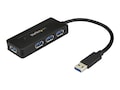 StarTech.com 4 Port USB 3.0 USB-A SuperSpeed 5Gbps Hub - USB Bus Self Powered, ST4300MINI, 34371352, USB & Firewire Hubs