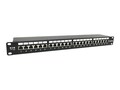 Tripp Lite 24-Port Cat6a Shielded Patch Panel - 10 Gbps, STP, 110 Punch Down, RJ45, 1U, TAA, N252-024-6A-SH, 41332511, Patch Panels