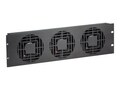 Chief Manufacturing 3U High Flow Triple Fan Panels, NAF33HBA, 35838823, Rack Cooling Systems