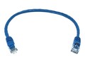 Monoprice CAT6 550MHz UTP Snagless Pure Bare Copper Wire Patch Cable, Blue, 1ft, 2113                          , 41891129, Cables