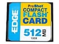 Edge 512MB ProShot 100X CompactFlash Card, PE204365, 6326239, Memory - Flash Edge 512MB ProShot 100X CompactFlash Card, PE204365, 6326239, Memory - Flash