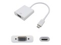 AddOn USB 3.1 Type C (USB-C) to VGA M F Adapter, White, USBC2VGAW, 31271989, Adapters & Port Converters