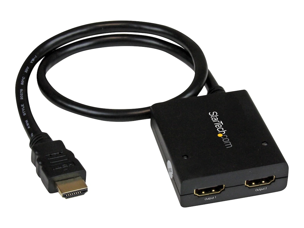 centeret Leonardoda indenlandske StarTech.com 2-Port 4K 30Hz HDMI 1 in 2 Out Video Splitter – USB  (ST122HD4KU)