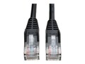Tripp Lite Cat5e RJ-45 M M Snagless Molded Patch Cable, Black, 30ft, N001-030-BK, 11518841, Cables