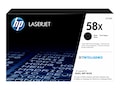 HP 58X (CF258X) High Yield Black Original LaserJet Toner Cartridge, CF258X, 37124576, Toner and Imaging Components - OEM