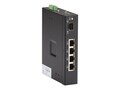 Black Box 5-Port Industrial GbE PoE+ Switch w Extreme Temperature, LIE401A, 34689221, Network Switches
