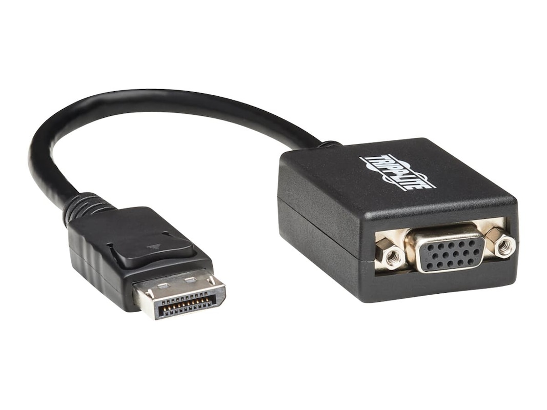 money transfer erosion fleet Tripp Lite Displayport to VGA M F Adapter Cable, Black, 6in (P134-06N-VGA)