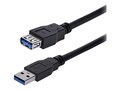 StarTech.com USB 3.0 Extension Cable, USB Type A (M-F), Black, 1m, USB3SEXT1MBK, 14965428, Cables
