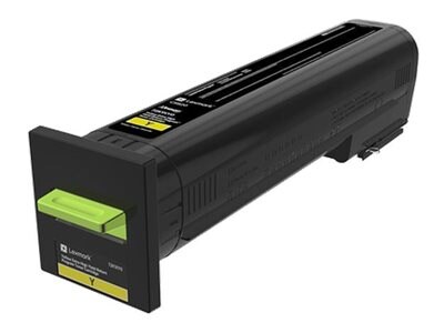 Lexmark Yellow Extra High Yield Return Program Toner Cartridge for CS820 Series, 72K1XY0, 31439964, Toner and Imaging Components - OEM