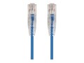 Monoprice Monoprice SlimRun Cat6A Ethernet Patch Cable-Snagless RJ45-Stranded-UTP-Pure Bare Copper Wire-30AWG-, 29454                         , 41930396, Cables
