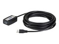 Aten USB 3.0 Extender Cable, Black, 15ft, UE350A, 18419483, Cables