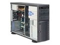 Supermicro Chassis, 4U, Tower, Dual Xeon AMD, EATX, SAS SATA 8x3.5 HD Bays, 3x5.25 Bays, 500W PS, Black, CSE-743T-500B, 12950581, Barebones Systems