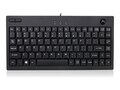 Adesso Mini Trackball Keyboard, USB, 87-Key, Black, AKB-310UB, 9990768, Keyboards & Keypads