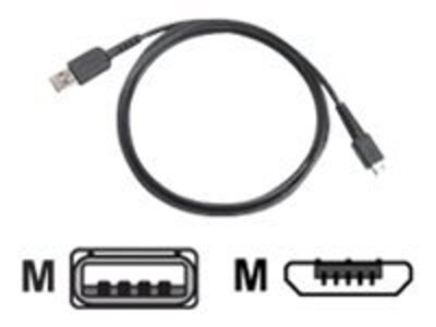 Zebra microUSB Active Sync Cable Assembly, 25-124330-01R, 12021466, Cables