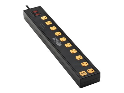 Tripp Lite SURGE PROTECTOR 10-OUTLET 2 US, TLP1006USB, 41687053, Surge Suppressors