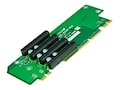 Supermicro 2U, WIO Riser, 2 PCI-Ex16 to 4 PCI-Ex8, RSC-R2UW-4E8, 13810301, Motherboard Expansion