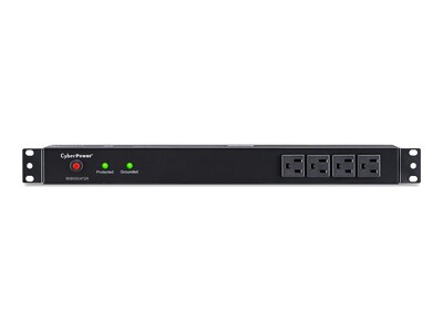 CyberPower Rackbar Surge Protector 120V 15A 1U RM 3600 Joules 5-15P Input 15-foot Cord (16) 5-15R Outlets, RKBS15S4F12R, 12425532, Surge Suppressors