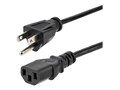 StarTech.com NEMA 5-15P to C13 18AWG Computer TV PC Power Cable, 12ft, PXT10112, 15297513, Power Cords