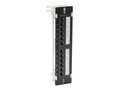 Tripp Lite Cat6 Wall-Mount 12-Port Patch Panel - PoE+ Compliant, 110 Krone, 568A B, RJ45 Ethernet, TAA, N250-P12, 35523696, Patch Panels