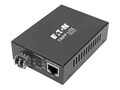 Tripp Lite Gigabit Multimode Fiber to Ethernet Media Converter, POE+ - 10 100 1000 LC, 850 nm, 550 m (1804 ft.), N785-P01-LC-MM1, 37197311, Network Transceivers
