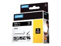 DYMO 3 8 Rhino Black Vinyl Labels, 1805437, 13202285, Paper, Labels & Other Print Media
