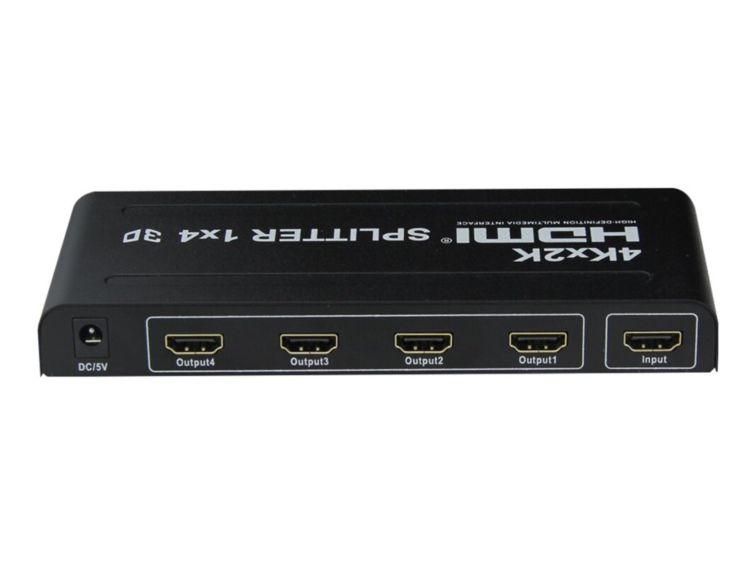 frugter vand Gylden 4Xem 4-Port HDMI Splitter, Supports 3D 4K 2K (4XHDMI44K2K)
