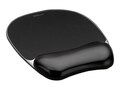 Fellowes Crystals Gel Mousepad Wrist Support, Black , 9112101, 36461036, Ergonomic Products