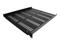 StarTech.com 1U 19 Vented Server Rack Cabinet Shelf - Fixed 20 Deep Cantilever Tray w Cage Nuts, SHELF-1U-20-FIXED-V, 41395676, Rack Mount Accessories