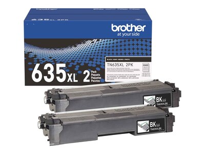 Brother Black Genuine TN635XLBK High Yield Toner Cartridges (2-pack), TN635XL2PK                    , 42063703, Toner and Imaging Components - OEM