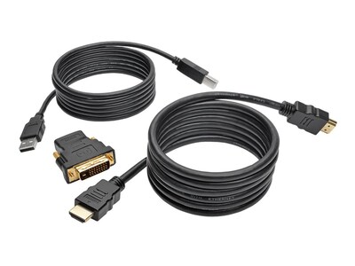 Tripp Lite HDMI DVI USB KVM Cable Kit, 6ft, P782-006-DH, 33059586, Cables