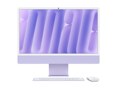Apple iMac 24 4.5K Apple 10C M4 16GB 256GB SSD 10CGPU GbE 4xTB4 MagicMouse MagicKeyboardTID Purple, MWV63LL/A                     , 41853115, Desktops - iMacs
