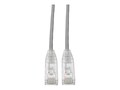 Tripp Lite CAT6 UTP Snagless Slim Molded Patch Cable, Gray, 7ft, N201-S07-GY, 35985428, Cables