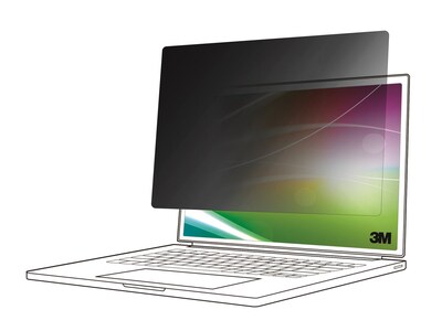 3M Bright Screen Privacy Filter for 14 16:10 Full Screen Laptops, BP140W1E, 41685273, Glare Filters & Privacy Screens