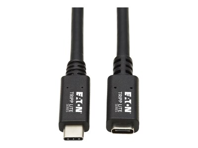 Tripp Lite USB 3.2 Gen 1 USB-C M F Extension Cable with 60W PD Charging, Black, 3ft, U421-003, 41318700, Cables Tripp Lite USB 3.2 Gen 1 USB-C M F Extension Cable with 60W PD Charging, Black, 3ft, U421-003, 41318700, Cables