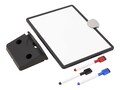 Tripp Lite Magnetic DRY Erase Whiteboard w  VESA Mount, Markers (Red Blue Black), Black Frame - Rack-Mounted , DMWP811VESAMB, 41333397, Whiteboards