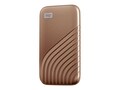Western Digital 2TB My Passport USB 3.2 Type-C Portable Solid State Drive - Gold , WDBAGF0020BGD-WESN, 41496611, Solid State Drives - External