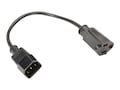 Black Box PC Adapter Cord, IEC 320 (M) to 5-15R Outlet, 1ft, EPXR15, 11747708, Power Cords