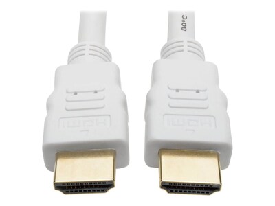 Tripp Lite Ultra HD 4Kx2K High Speed HDMI M M Digital Video Cable with Audio, White, 25ft, P568-025-WH, 34158543, Cables