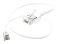 UNC CAT6 UTP Non-Booted Patch Cable, White, 6ft, PC6-06F-WHT, 41227122, Cables UNC CAT6 UTP Non-Booted Patch Cable, White, 6ft, PC6-06F-WHT, 41227122, Cables