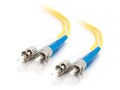 C2G Fiber Optic Patch Cable ST-ST 9 125um Duplex Singlemode, 5m, 25933, 6515881, Cables