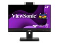 ViewSonic 23.8 VG2456V Full HD LED-LCD Monitor with Webcam, 90W USB C, Docking, Built-In Gigabit Ethernet, VG2456V, 41534827, Monitors