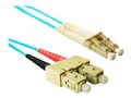 ENET SC-LC 50 125 OM4 Multimode Duplex Fiber Cable, Aqua, 15m, SCLC-OM4-15M-ENC, 32431201, Cables ENET SC-LC 50 125 OM4 Multimode Duplex Fiber Cable, Aqua, 15m, SCLC-OM4-15M-ENC, 32431201, Cables