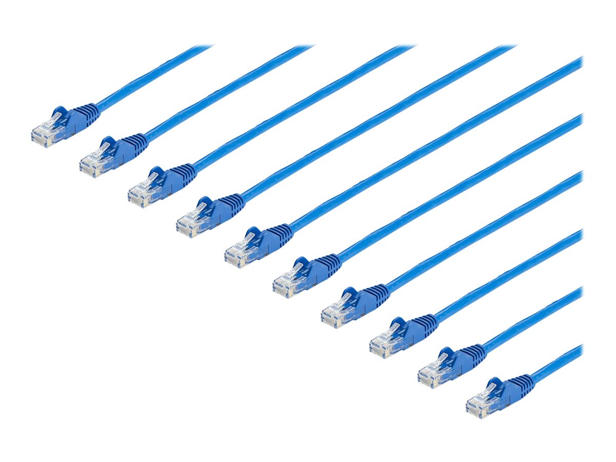 Cat6 Ethernet Patch Cable, Snagless Molded Boot, UTP, 7ft Blue