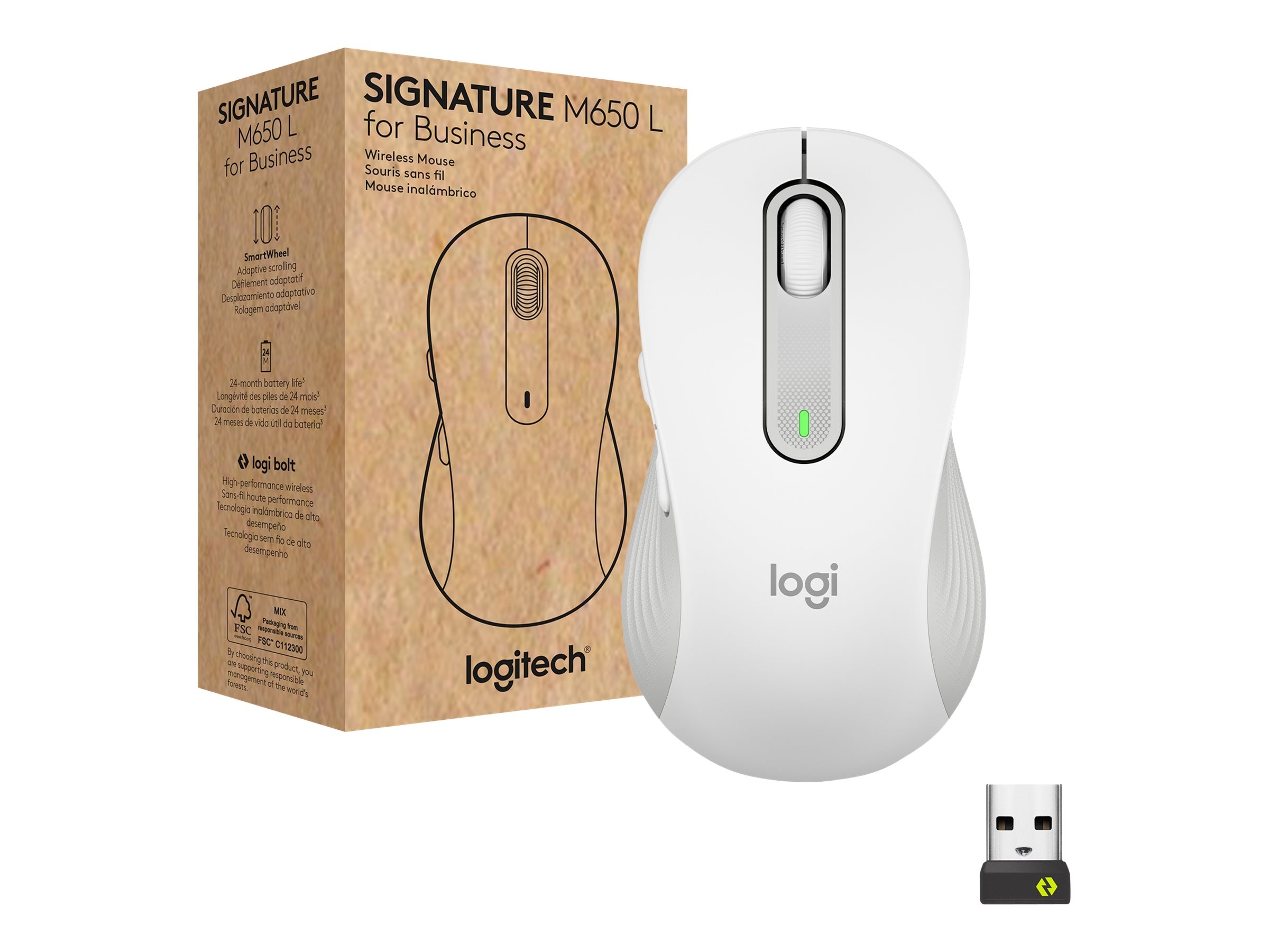Logitech SIgnature M650 L Wireless Mouse - Blue for sale online