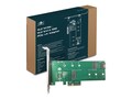 Vantec M.2 NVMe + M.2 SATA SSD PCIe x4 Adapter, UGT-M2PC200, 37302109, Storage Controllers