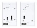 Tripp Lite DisplayPort to HDMI over Cat6 Extender Kit, Wall Plate, 4K 60 Hz, 4:4:4, PoC, HDCP 2.2, 230 ft., B127A-1A1-FDFH, 41298005, Video Converters, Extenders & Splitters Tripp Lite DisplayPort to HDMI over Cat6 Extender Kit, Wall Plate, 4K 60 Hz, 4:4:4, PoC, HDCP 2.2, 230 ft., B127A-1A1-FDFH, 41298005, Video Converters, Extenders & Splitters