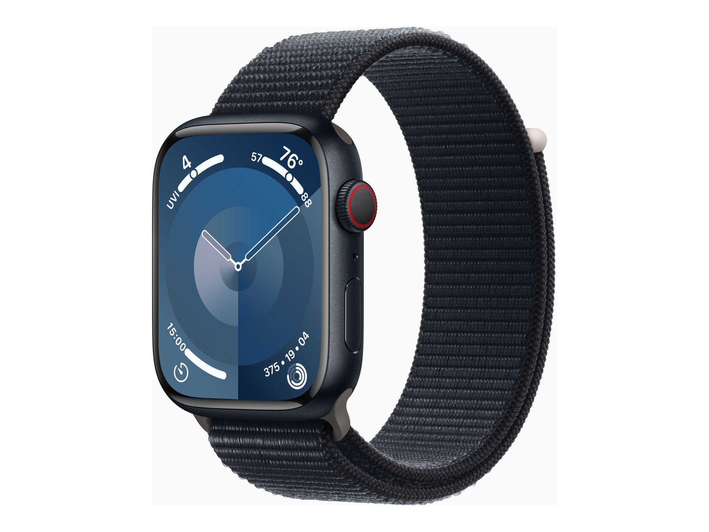 Apple Watch Series 9 GPS + Cellular 45mm Midnight Aluminum Case with  Midnight Sport Loop