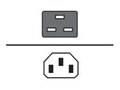 AddOn 3FT C14 C19 BLACK PWR CBL 100-, ADD-C142C1914AWG3FT, 41686950, Power Cords